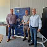 Photo from right to the left: Mr. Tiberiu Buzás, ERR- Managing Director Sales Mr. Michael Prahm, ERR- Managing Director Technology Mr. Arne Bergmann, IMT-Key Account Manager DACH